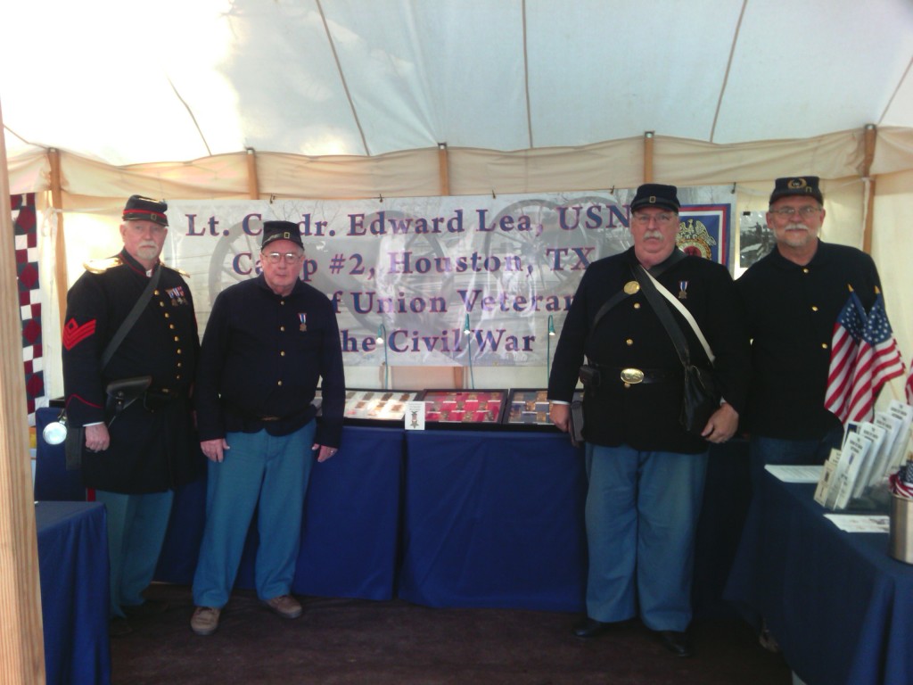 L to R: Gary White (Secretary/Treasurer), Thomas Coughlin (Camp Commander), William Pollard (Senior Vice Commander), and David LeBrot